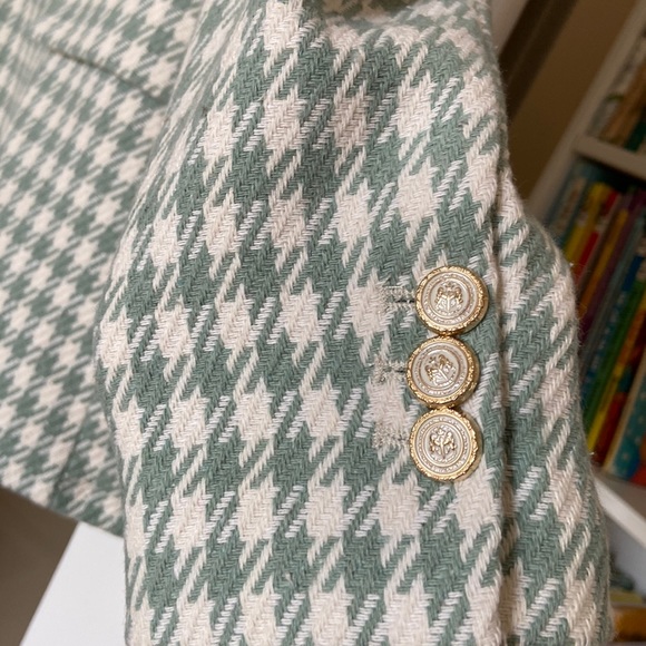 ZARA houndstooth double breasted blazer jacket blogger favorite - Picture 5 of 9